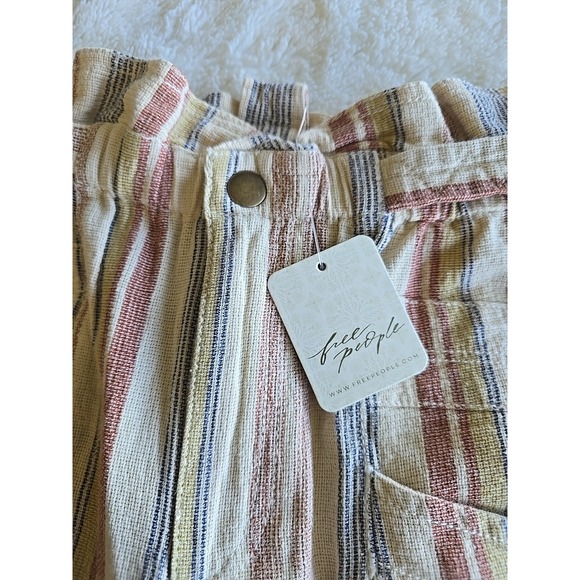 Free People Topanga Yarn-Dye Shorts Size XS NWT Striped - Picture 5 of 13